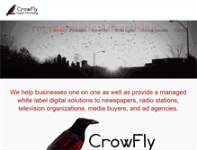 Tablet Screenshot of crowflydigitalmarketing.com